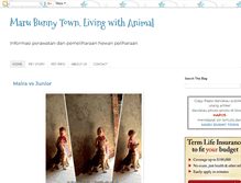 Tablet Screenshot of marubunnytown.com